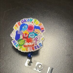 Colorful Badge Reel with Cartoon Characters